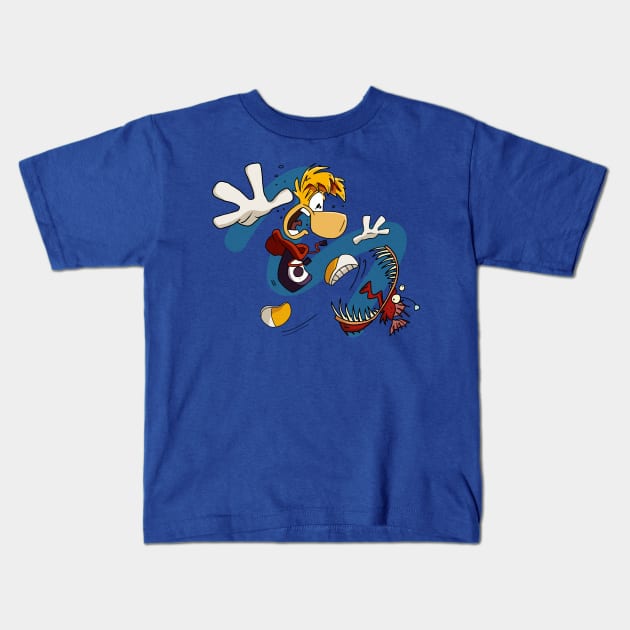 Rayman Kids T-Shirt by Ashfosaurus